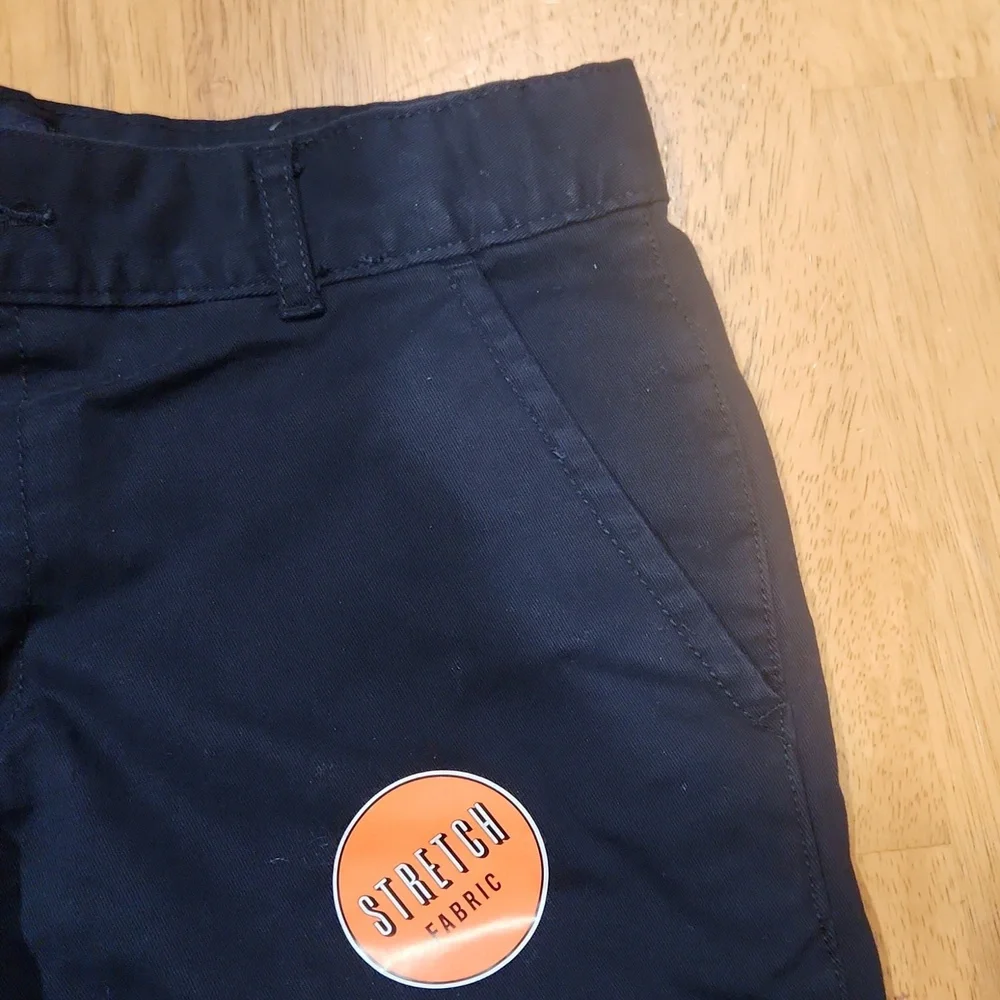 3 PAIR SHORTS-HUSKY UNIFORM - SZ 10-Boys - Childrens Place - Navy Blue Chino